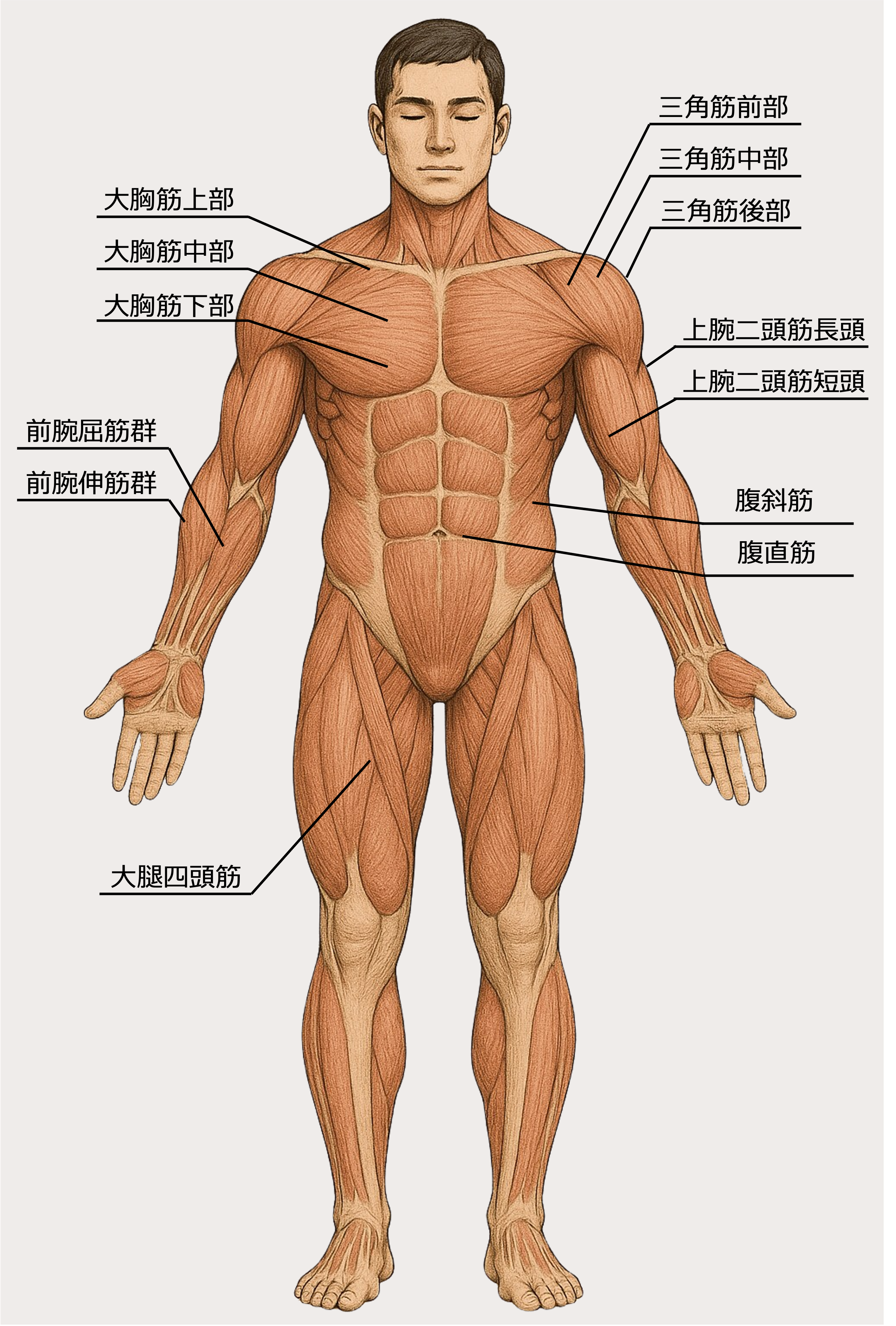 筋肉図 Responsive image